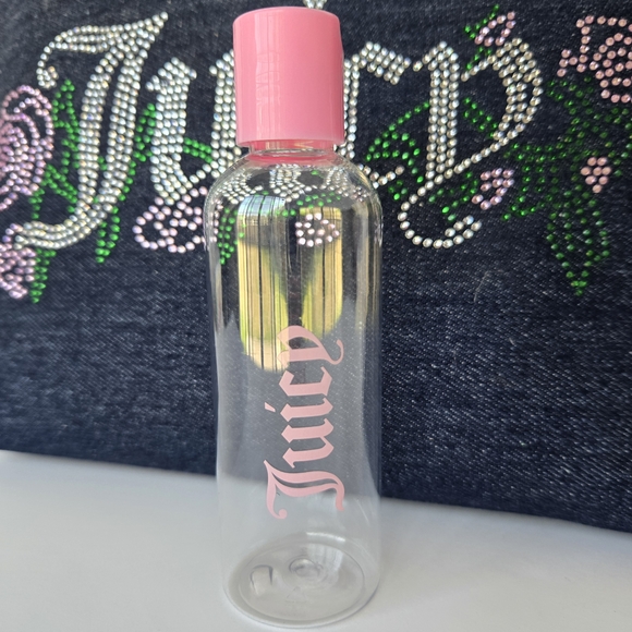 💎 Juicy Couture Denim Rhinestone Floral Cosmetic Bag 💎 - Picture 6 of 6